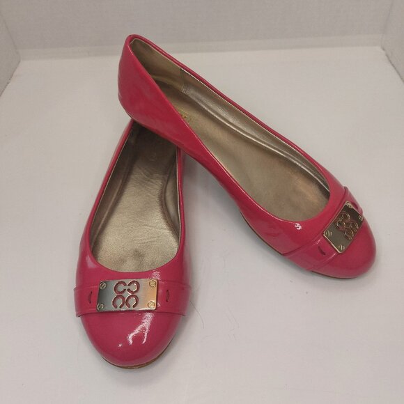 COACH London Pink Patent Leather Flats Women's US 8B - Picture 2 of 12